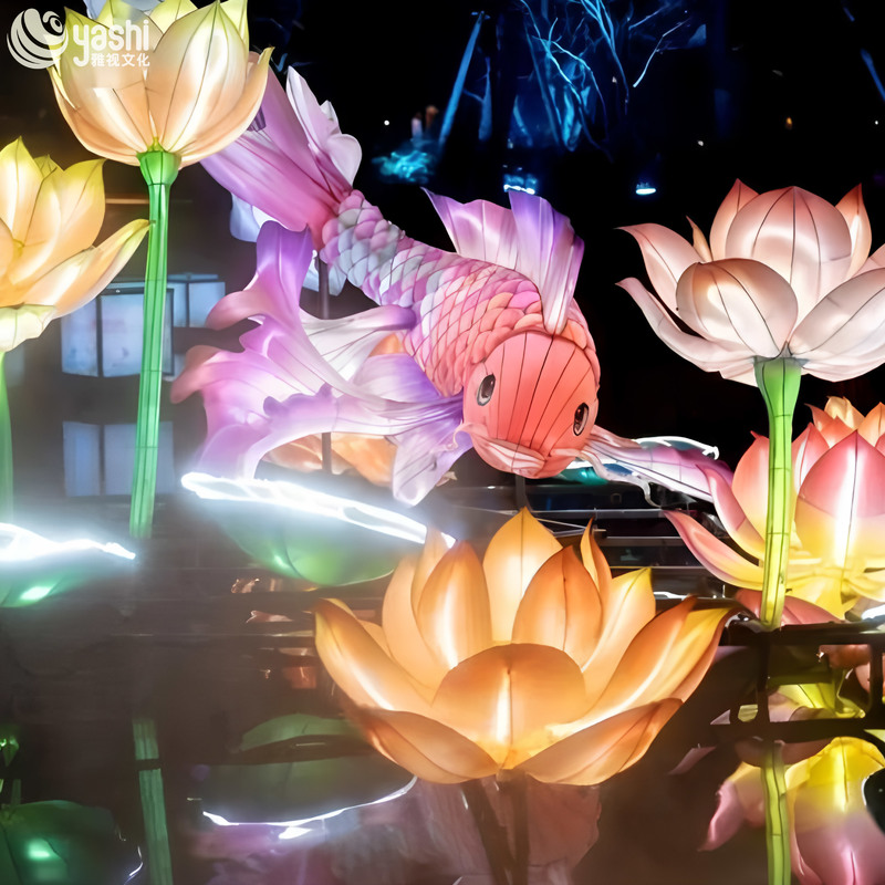 Lifelike Artificial Flower Lanterns - Outdoor LED Lighting Fixtures for Themed Parties & Gardens