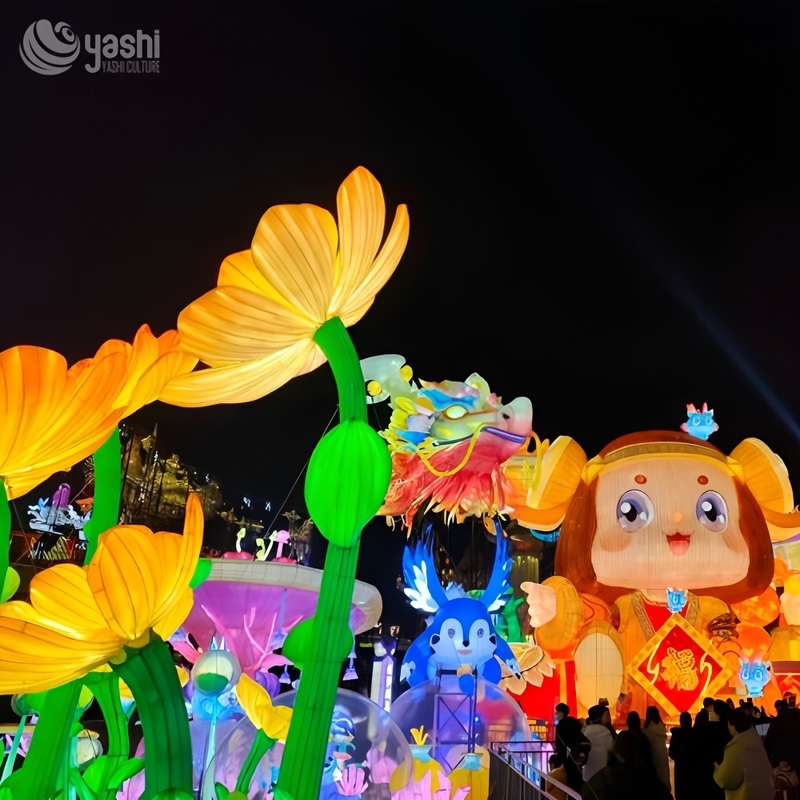 High-Quality Artificial Flower Lanterns - Lifelike Floral Decor for Outdoor & Garden