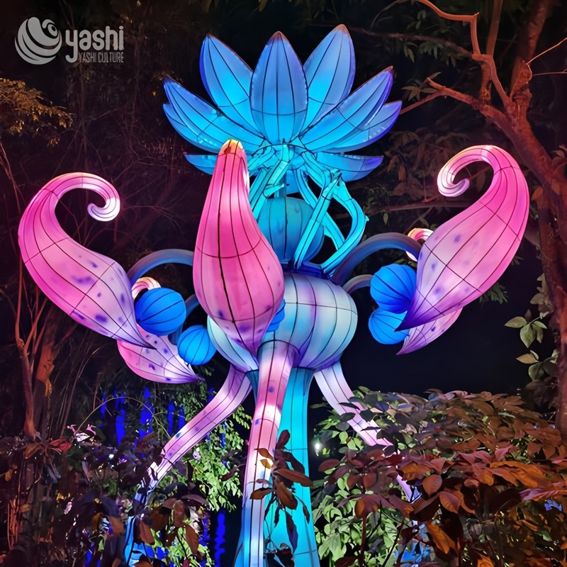 Custom Fantasy Dinosaur Egg & Alien Creature LED Lantern Set, Sci‑Fi Theme Light Sculpture for Outdoor Light Festival
