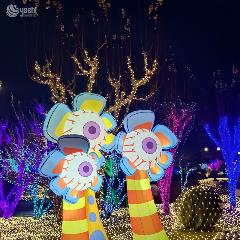 Handmade Artificial Flower Lantern - Perfect for Outdoor and Garden Decoration