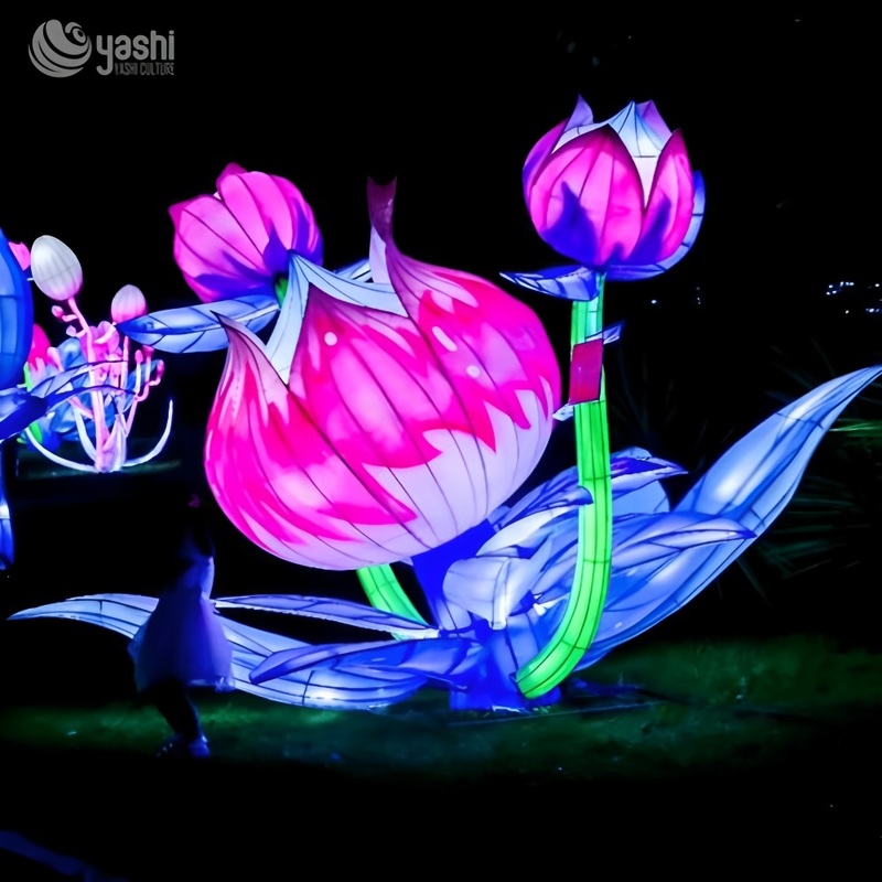 Handmade Flower Lantern - Artificial Flowers for Beautiful Outdoor and Garden Decoration