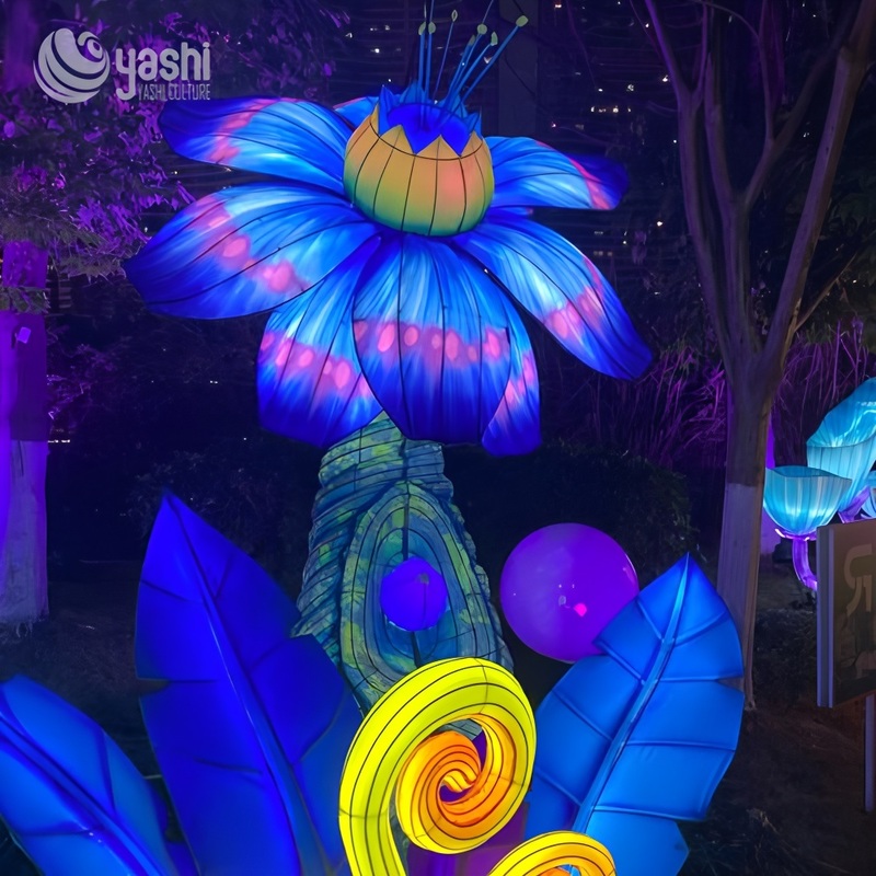 Handmade Flower Lantern - Artificial Flowers for Beautiful Outdoor and Garden Decoration