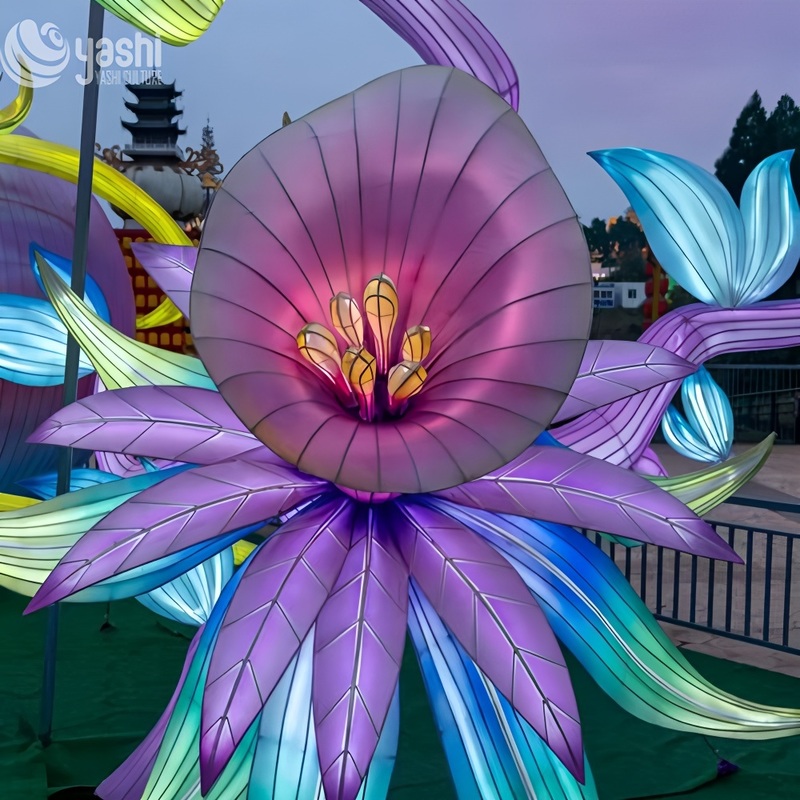 Artificial Exotic Flower Lantern - Perfect for Outdoor, Festival, and Party Decoration