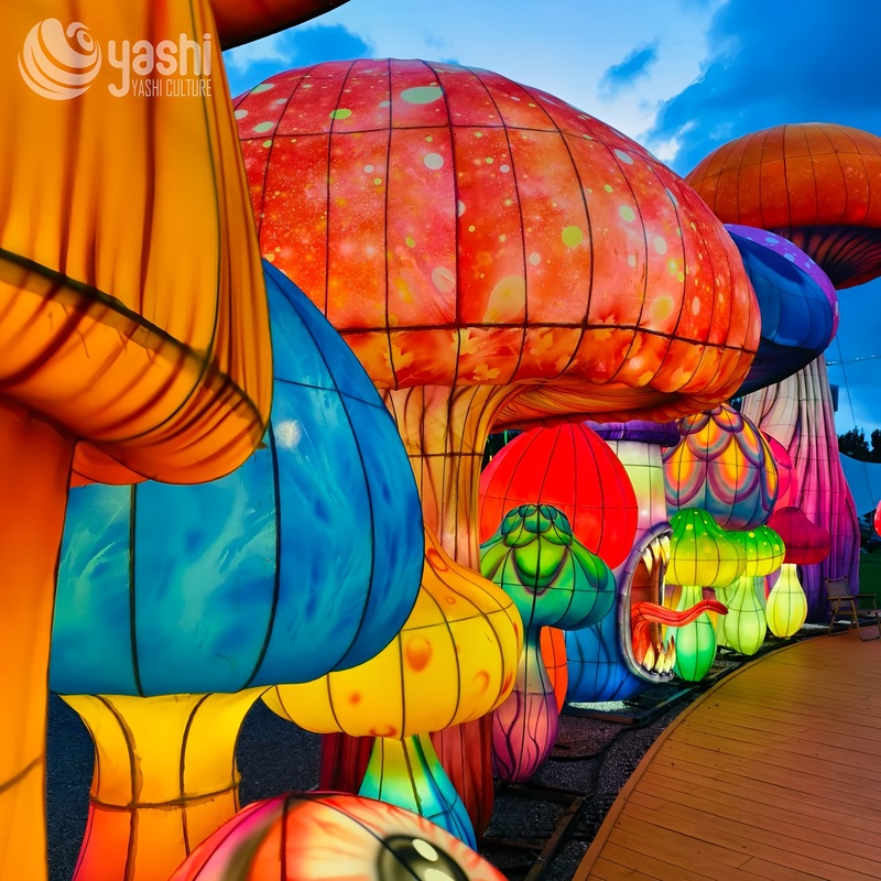 Festival Decorative Zigong Lantern Rust Proof 110/220V For Exhibition Halls