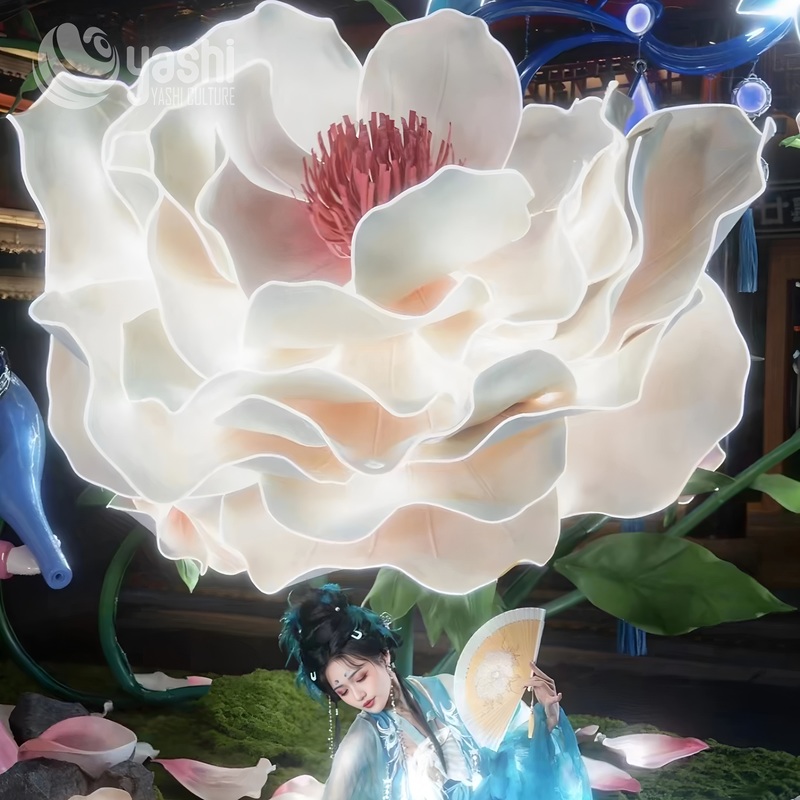 Grotesque Flower Zigong Lantern 180CM - 200CM for Festival Park Decorations