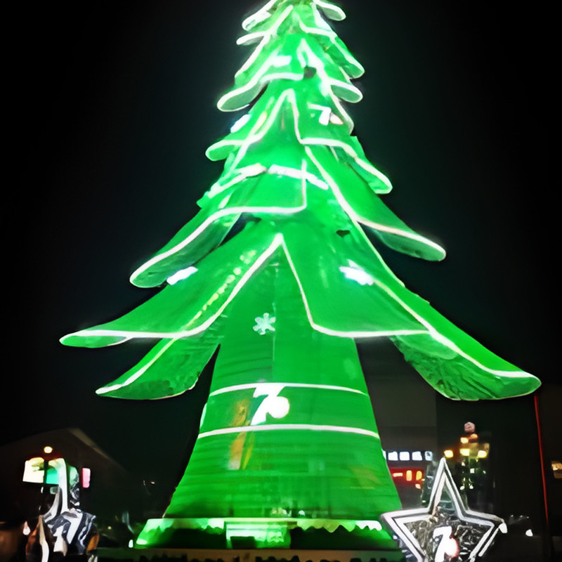 Large Customizable Christmas Tree with Outdoor LED Lighting for Holiday Decoration