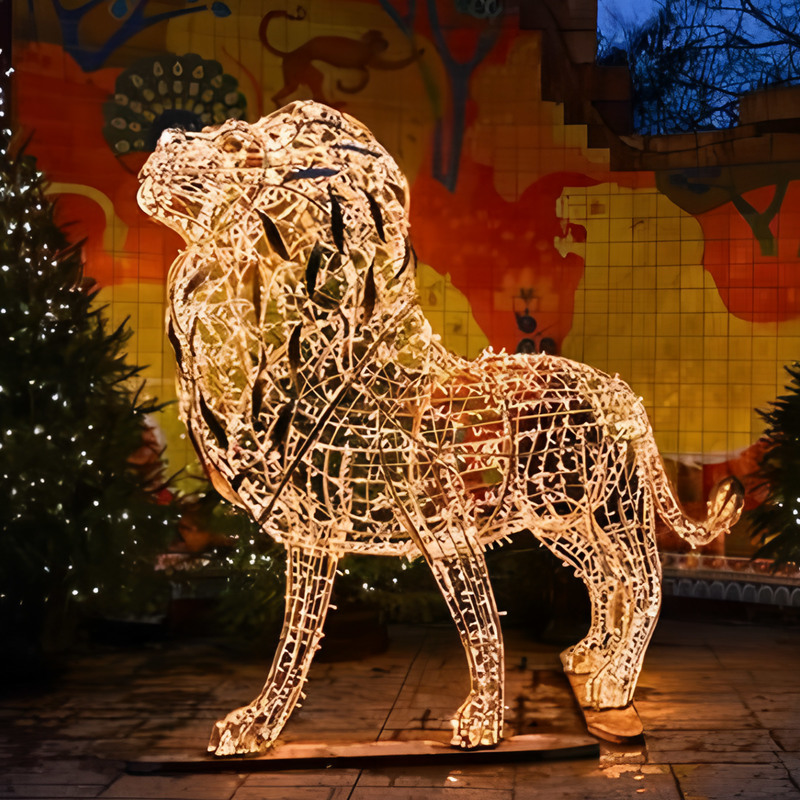 Large-scale Outdoor Christmas Decorations - Light-up Christmas Reindeer Decor for Garden Decoration