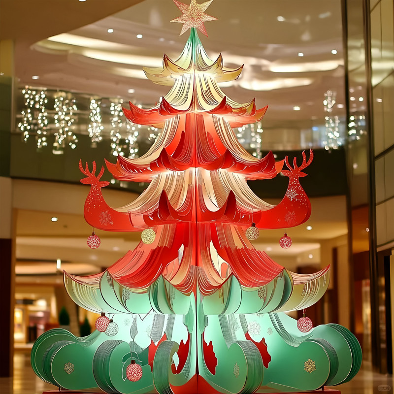3D Giant Christmas Tree Decoration for Garden & Outdoor Mall Decoration