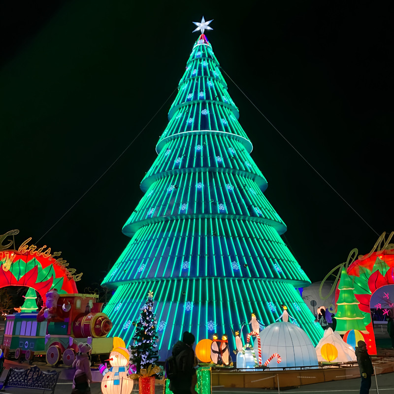 Giant Customizable Christmas Tree Decorations for Outdoor Holiday Decorations