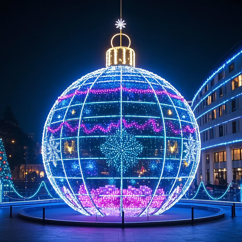 Outdoor Holiday Lights Decoration Mobile 3D Christmas Filament Lights Waterproof