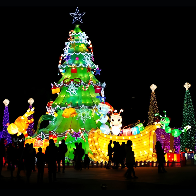 Giant Outdoor LED Christmas Tree Lights for Holiday Decorations, Mall Ornamentation