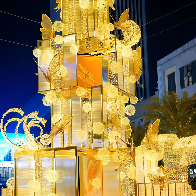 Large Outdoor Christmas Tree LED Lighting for Outdoor Decorations, Shopping Mall Decor