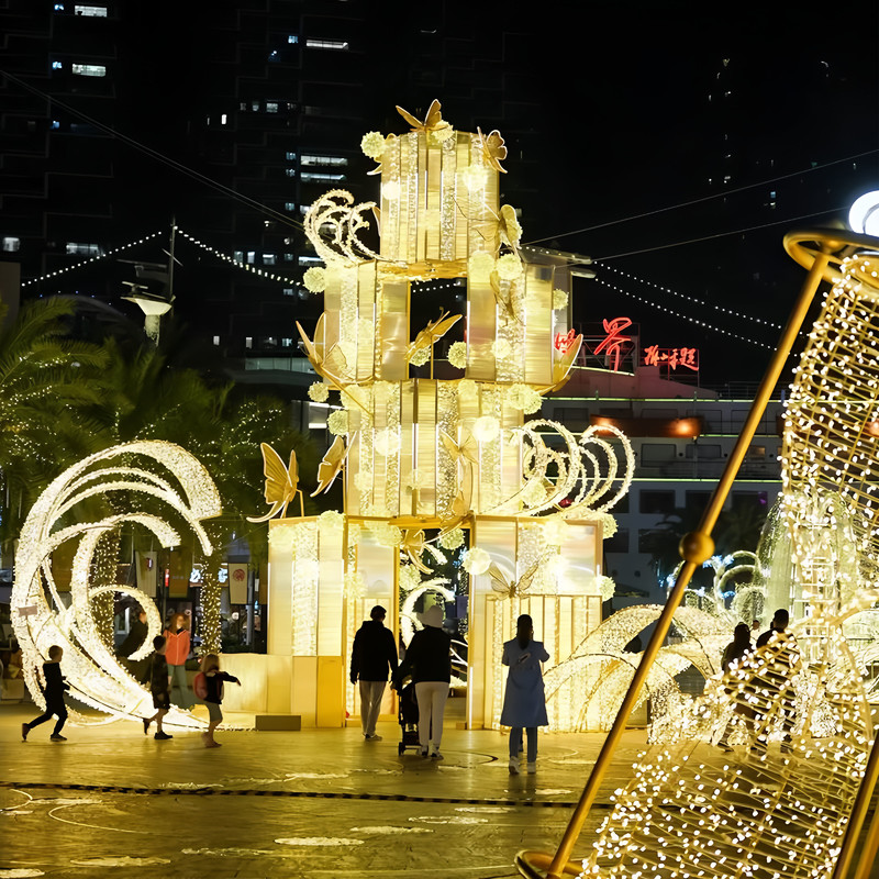 Large Outdoor Christmas Tree LED Lighting for Outdoor Decorations, Shopping Mall Decor