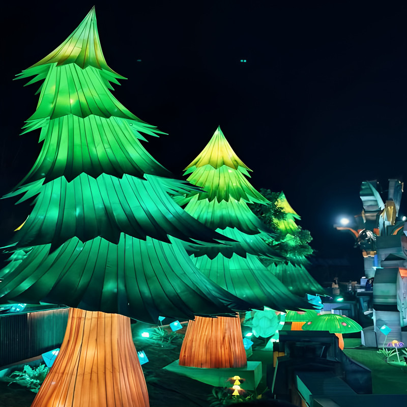 Christmas Tree LED Lanterns for Street and Outdoor Decorations