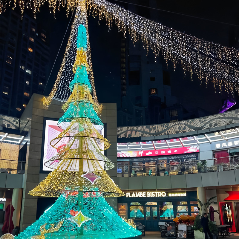 Large Christmas String Lights for Outdoor and Street Decorations