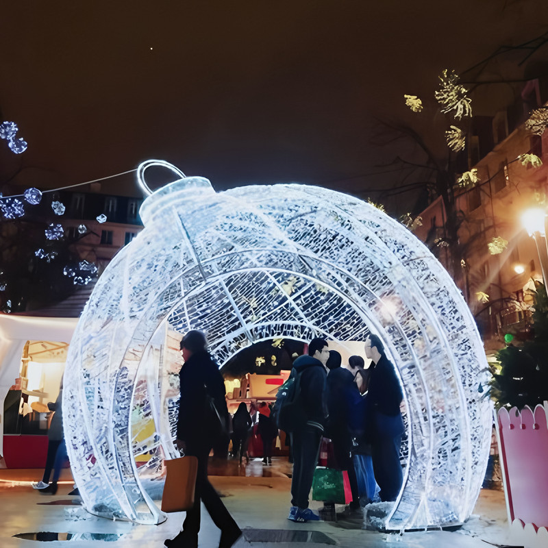 Large String Arch Ball Christmas Decoration Lights for Street and Outdoor