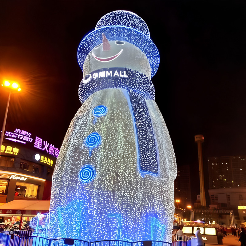 3D Snowman String Lights for Christmas Decor and Themed Parties