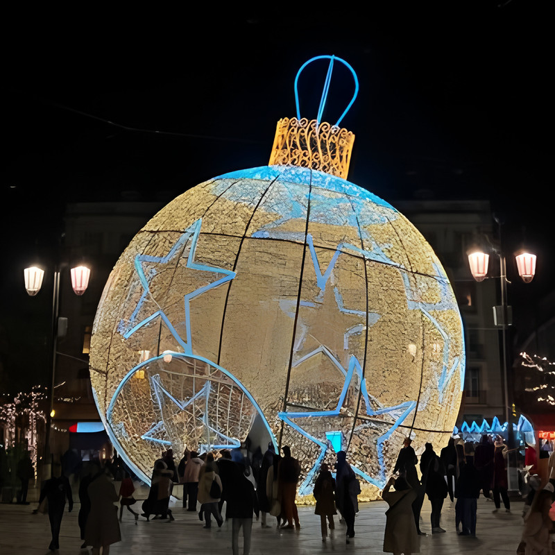 Outdoor Christmas String Lights Arch for Street and Holiday Decor