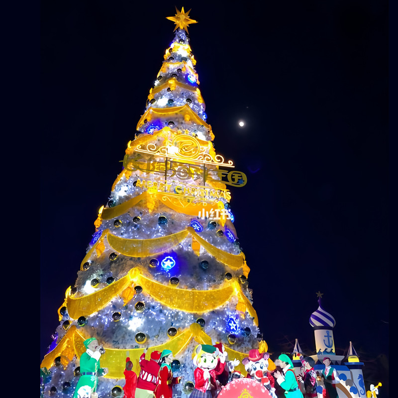 Custom Giant LED Christmas Tree Series, Outdoor Waterproof Commercial Large Xmas Tree Light Installations for Mall & Light Festival