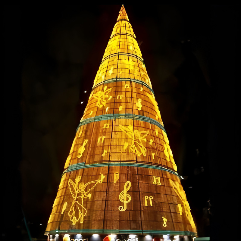 Outdoor Customizable Christmas Tree Lights for Street and Hotel Decor