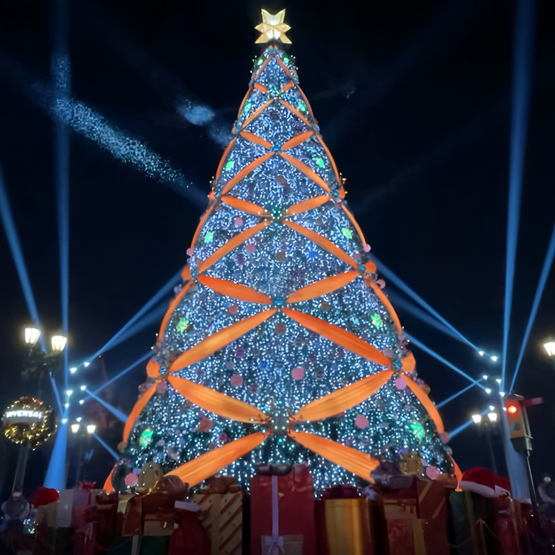 Custom Giant LED Christmas Tree Series, Outdoor Waterproof Commercial Large Xmas Tree Light Installations for Mall & Light Festival