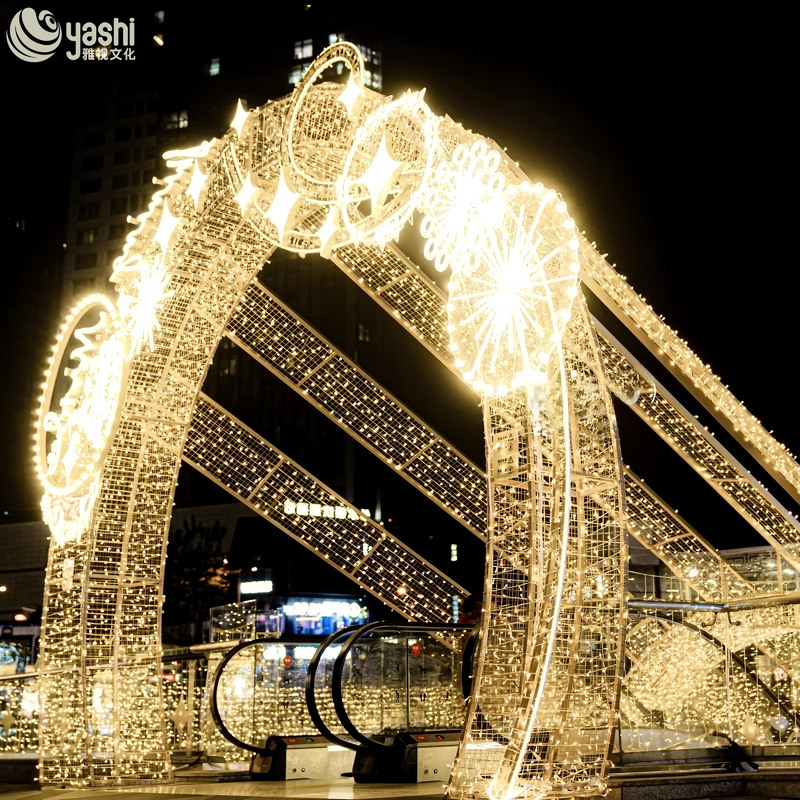 Наружные праздничные фонари Декорация Арка Метеорит Струнные фонари 110/220В