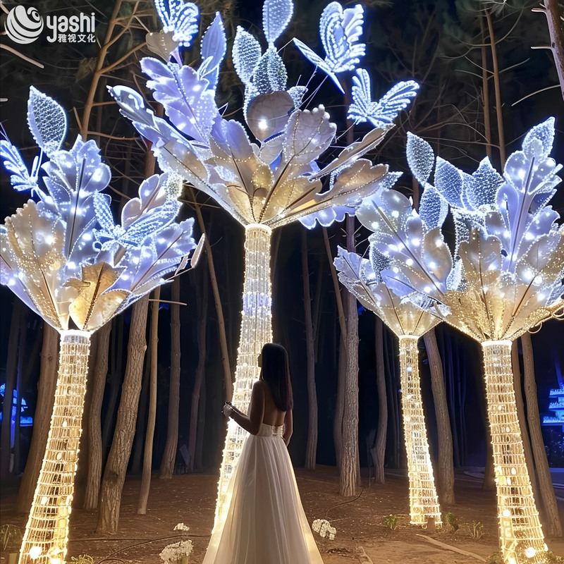 Custom Color Changing LED Flower Decoration Lights for Hotel Lobby and Weddings