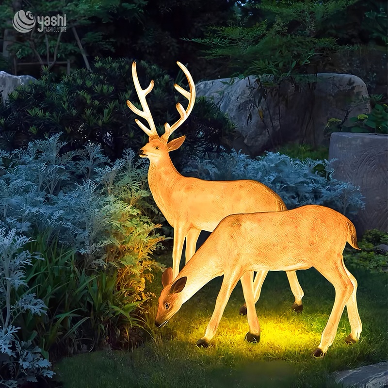 Christmas Outdoor Light Up Reindeer Illumination Device for Shopping Malls