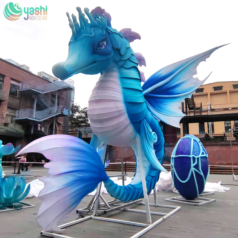 Handmade Seahorse Lantern for Party Decorations and Zoo Decor