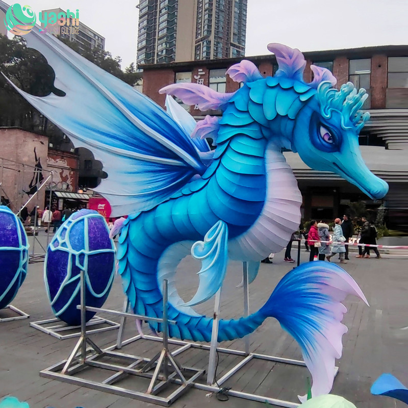 Handmade Seahorse Lantern for Party Decorations and Zoo Decor