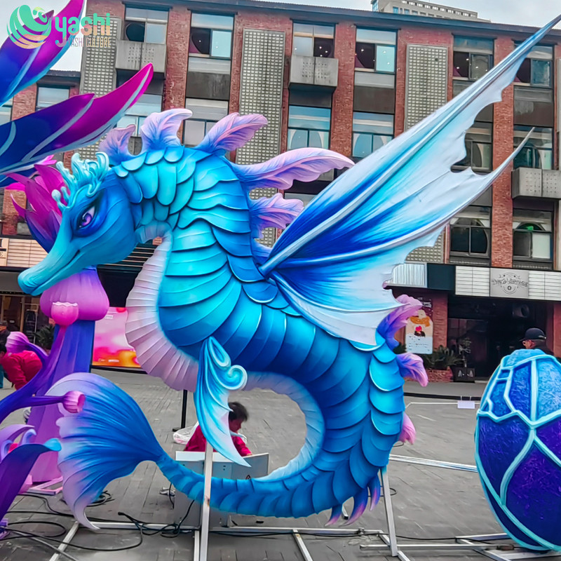 Handmade Seahorse Lantern for Party Decorations and Zoo Decor