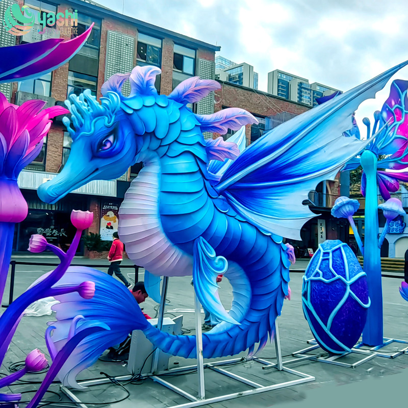 Handmade Seahorse Lantern for Party Decorations and Zoo Decor