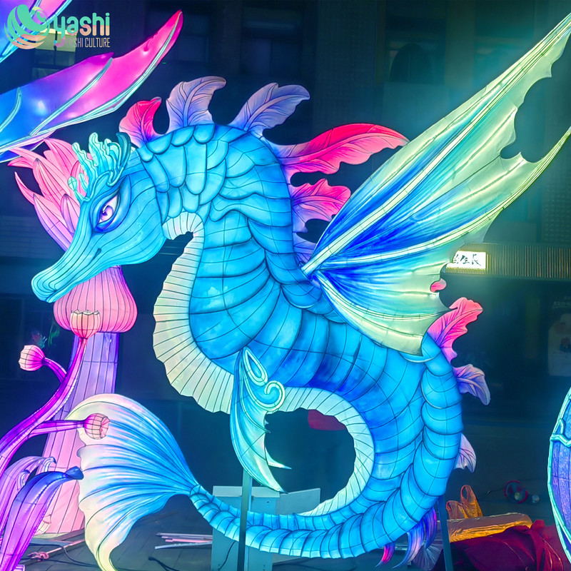 Handmade Seahorse Lantern for Party Decorations and Zoo Decor