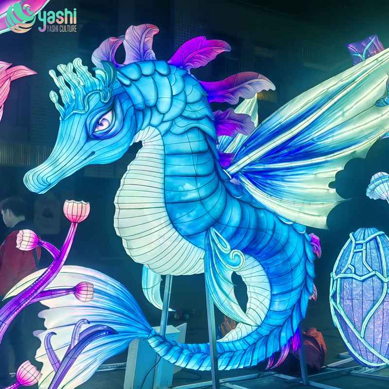 Handmade Seahorse Lantern for Party Decorations and Zoo Decor