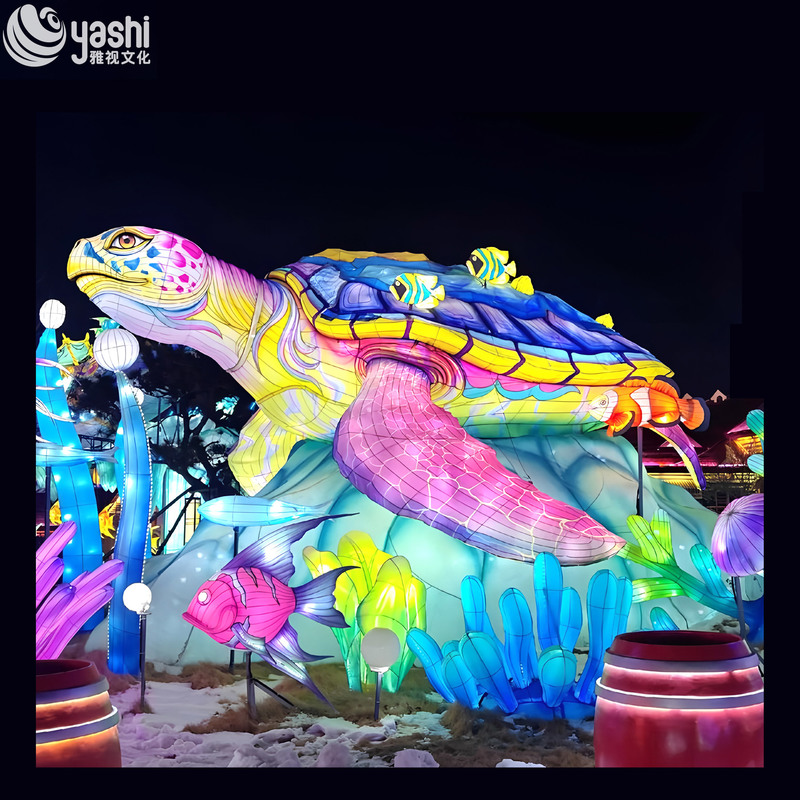 High-Quality Handmade Sea Turtle Lantern for Festival Decoration and Ramadan Decor