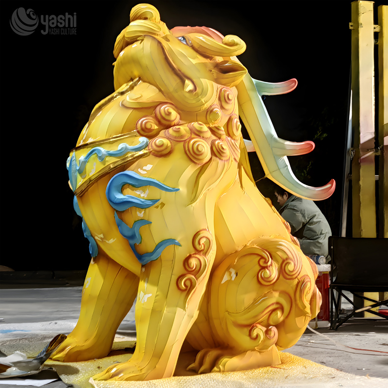 فانوس الكريسماس في الهواء الطلق 110/220V لتزيين عطلة رأس السنة