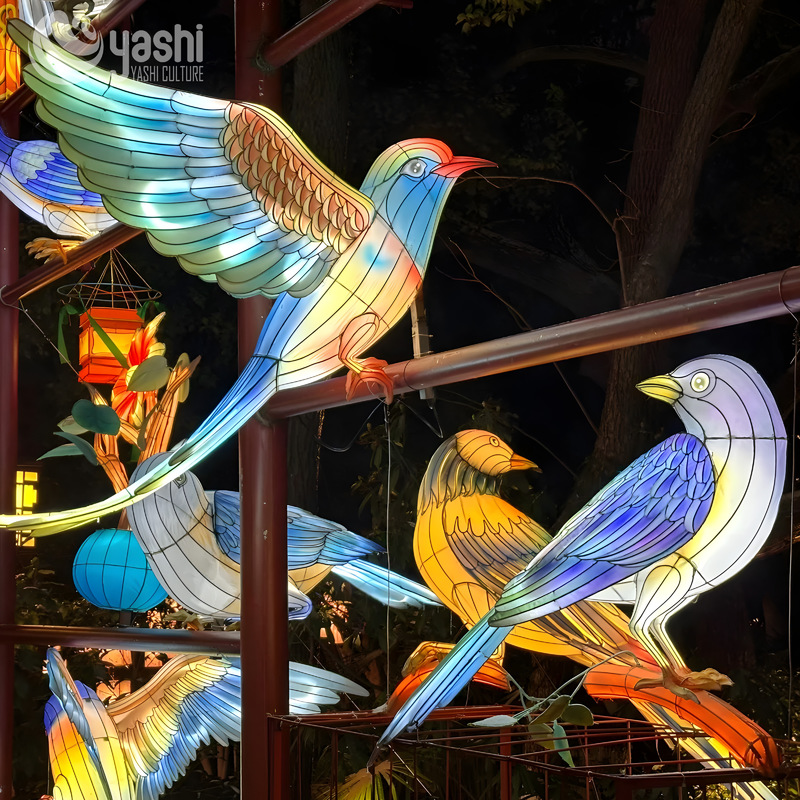 Flying Bird Animal Lanterns 200CM for Outdoor Garden Decoration
