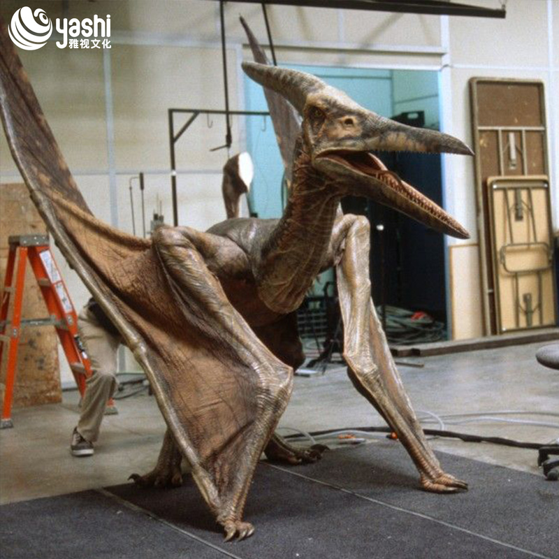 Realistic Dinosaur Sculpture Animated Model for Jurassic Theme Park Decoration