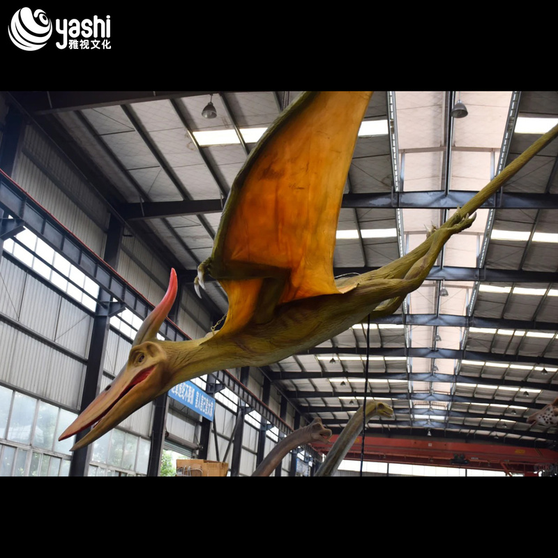 Realistic Dinosaur Sculpture Animated Model for Jurassic Theme Park Decoration