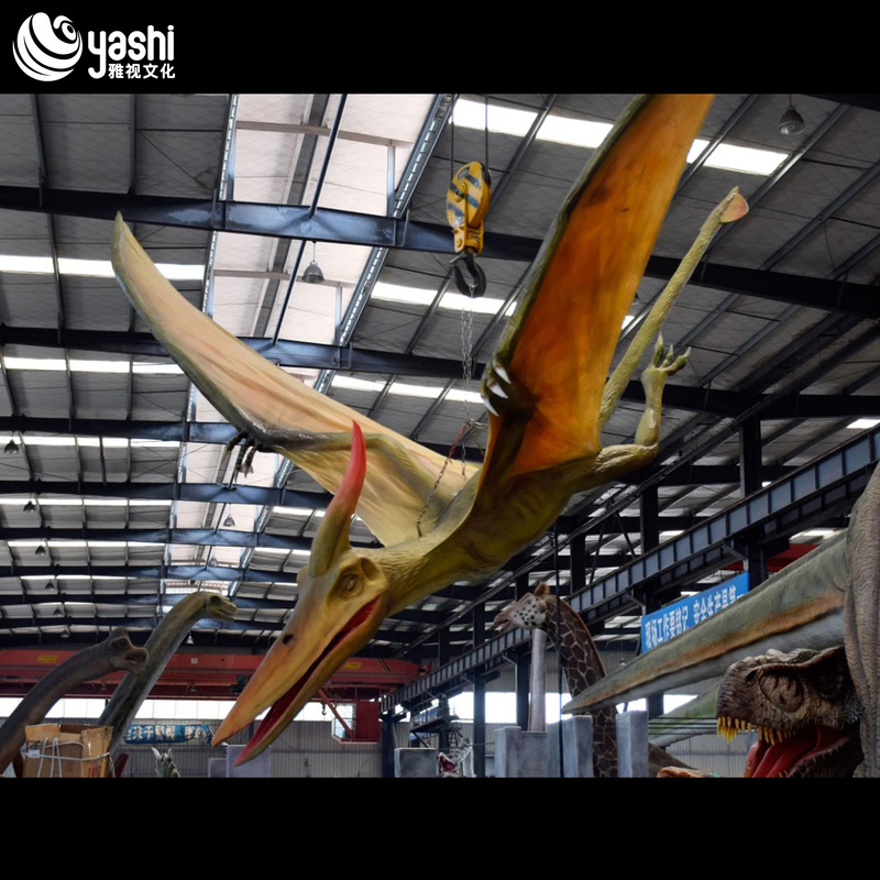 Realistic Dinosaur Sculpture Animated Model for Jurassic Theme Park Decoration