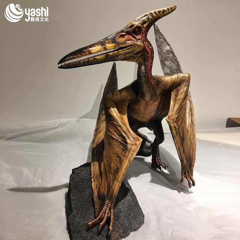 Realistic Dinosaur Sculpture Animated Model for Jurassic Theme Park Decoration