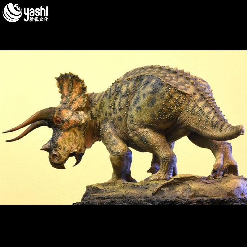 Realistic Dinosaur Sculpture Animated Model for Jurassic Theme Park Decoration