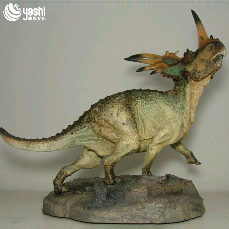 Realistic Dinosaur Sculpture Animated Model for Jurassic Theme Park Decoration