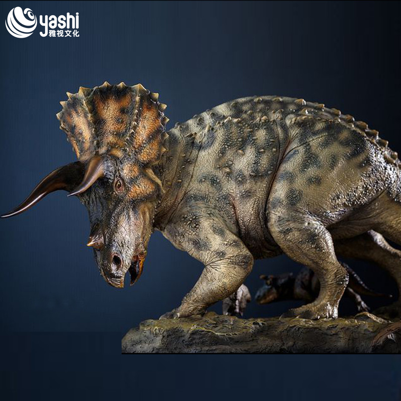 Realistic Dinosaur Sculpture Animated Model for Jurassic Theme Park Decoration