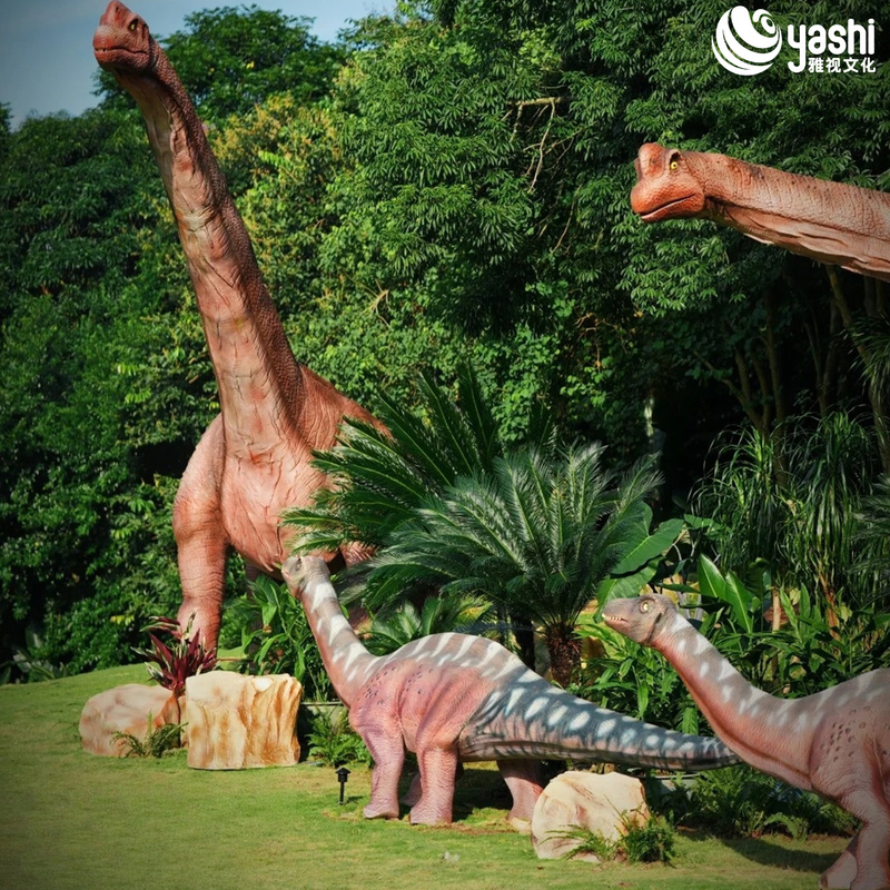 Реалистичные большие аниматронные динозавры для катания, настраиваемые для украшения парка