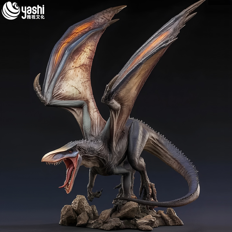 Mô hình hoạt hình khủng long thực tế và điêu khắc rồng cho trang trí công viên giải trí