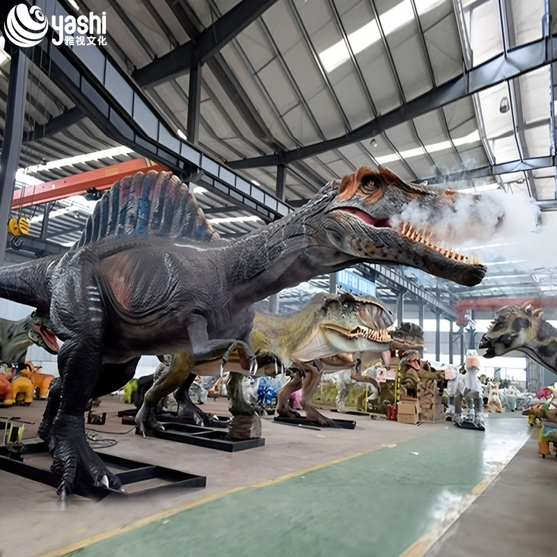 Lifelike Electronic Dinosaur Rides for Outdoor Theme Park Decoration