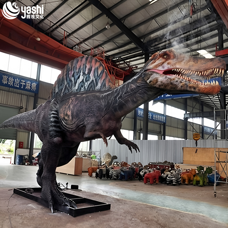 Lifelike Electronic Dinosaur Rides for Outdoor Theme Park Decoration