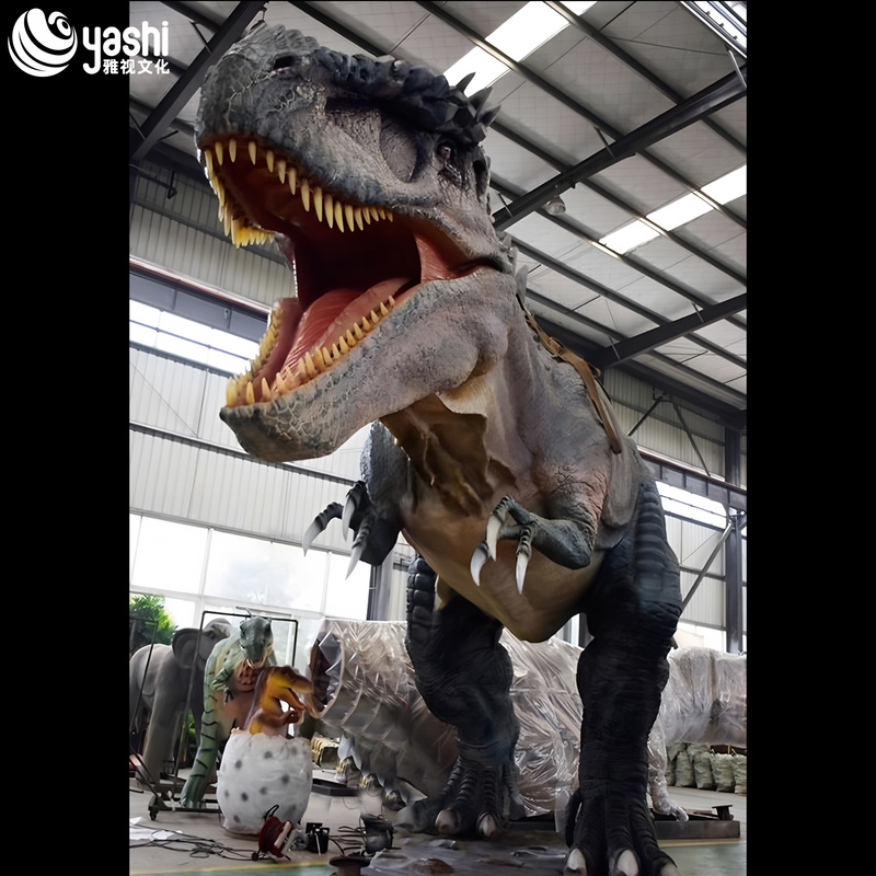 Mô hình khủng long hoạt hình chân thực để trang trí công viên giải trí