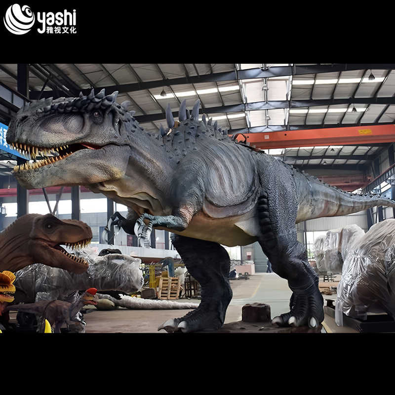 Mô hình khủng long hoạt hình chân thực để trang trí công viên giải trí